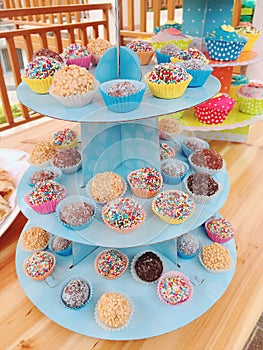 Colorful popcakes