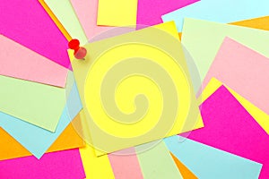 Colorful Post it Note Background