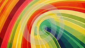 A colorful poster background like a winding rinbow photo