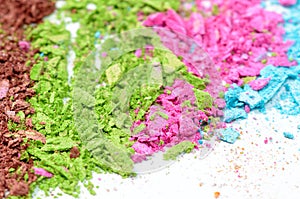 Colorful powder eyeshadow photo