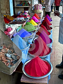 Colorful powder for the Holi festival