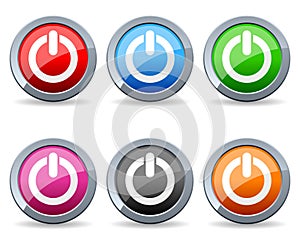 Colorful Power Web Buttons