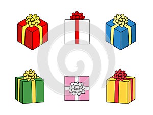 Colorful Present box illustration