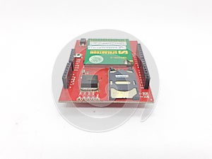 Colorful Printed Electronic Circuit Board with Complete Components for Technical Industrial Engineering Design Home Appliances 05