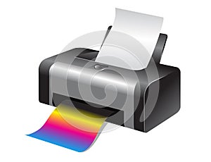 Colorful printer photo