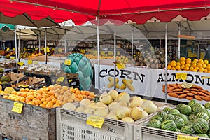 Colorful produce market