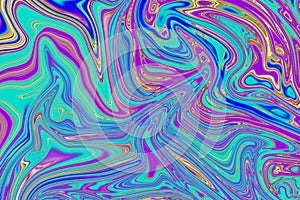 Colorful psychedelic background from interweaving curved shapes