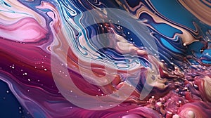 Colorful psychedelic liquefaction background. Abstract pattern. Computer generated graphics.