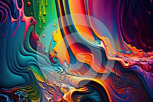 Colorful psychedelic liquefaction background. Abstract psychedelic liquefaction background.