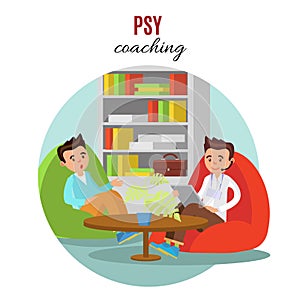 Colorful Psychological Training Concept