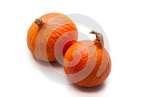 Colorful pumpkin and squash, Red Kuri, Kabocha,