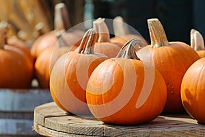 Colorful Pumpkins after Harvest