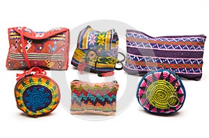 Colorful purses handbags central america photo