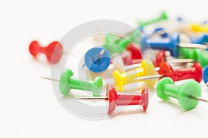 Colorful push pins