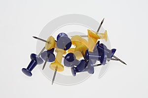 Colorful pushpins or pushneedles