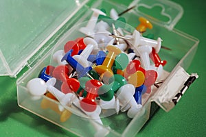 Pushpins In Box Macro