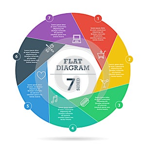 Colorful puzzle presentation infographic diagram chart vector graphic template with explanatory text field isolated on white