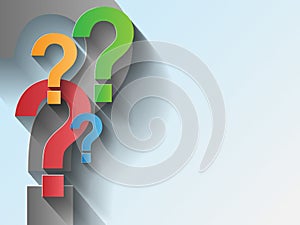 Colorful Question Mark Background