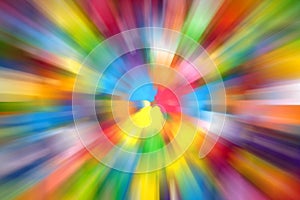 Colorful radial zoom abstract background