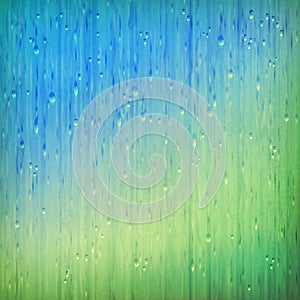 Colorful rain abstract grange rainy landscape