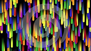 Colorful rain drops loop animation