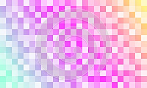 Colorful rainbow abstract geometric squares background with gradient