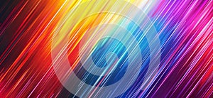 colorful rainbow diagonal lines pattern, stylish abstract background, happy and positive vibe