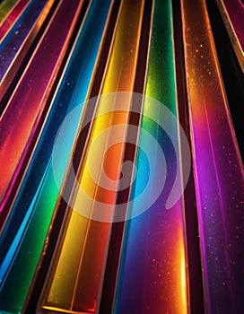 Colorful Rainbow Gradient Plexiglass photo