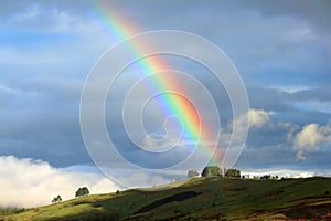 Colorful rainbow in Papua New Guinea