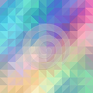 Colorful rainbow polygon background.