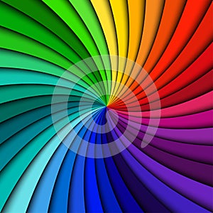 Colorful rainbow swirl