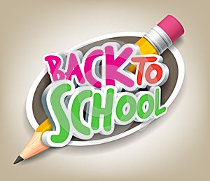 Colorful Realistic 3D Back to School Title Texts