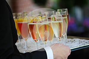 Colorful reception glasses
