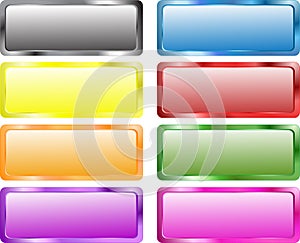 Colorful rectangle banners