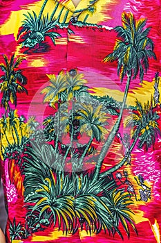 Colorful Red Floridian Shirt Miami Florida