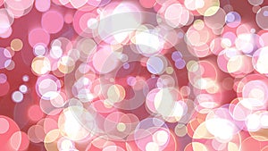 Colorful red white light bubble divine dimension bokeh blur absract