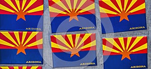 Colorful Arizona Flag Magnets Petrified Forest National Park photo