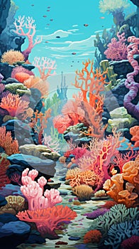 Colorful Reef In The Rocky Mountains