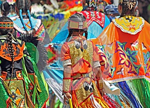 Colorful Regalia at Native American Powwow photo