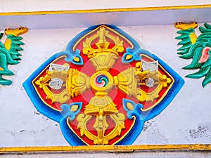 Colorful relief in Dharamsala