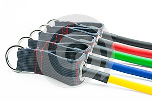 Colorful resistance bands