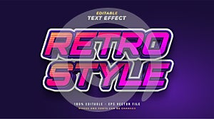 Colorful Retro Text Style Effect