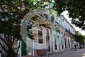 Colorful Reus al Norte district in Montevideo Uruguay photo