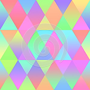 Colorful Rhomb Seamless Pattern Multi Colored Triangle Texture Geometric Minimalism