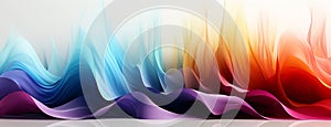 Colorful rhythmic music equalizer contours background with transparent effect