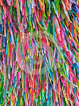 Colorful ribbons of the lord of bonfim