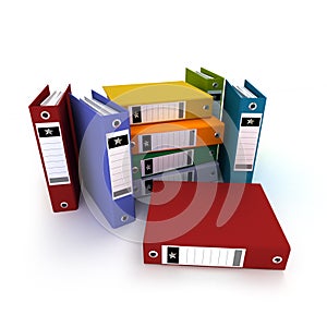 Colorful Ring binders