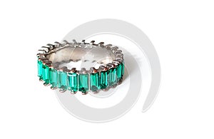 Colorful ring on a white background
