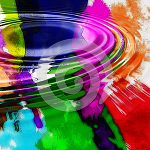 Colorful ripple graphic