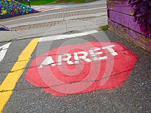 Colorful road signs Cycle Path on the street, Stop sign urban park, Outdoor, vehicle, security, responsability, hobbies